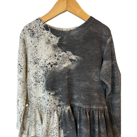 LITTLE CREATIVE FACTORY Scribble Long Dress 100% Organic Cotton Dress Girl 8 Yr. - Picture 5 of 10